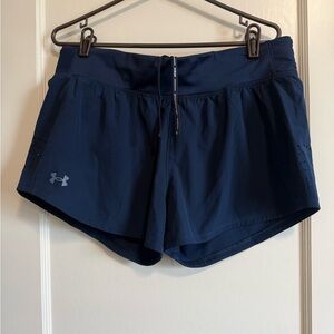 Under Armour Blue Athletic Shorts with Drawstring Waistband